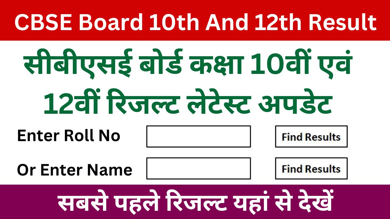 CBSE-Board-Class-10th-And-12th-Result - सीबीएसई-बोर्ड-कक्षा-10वीं-एवं-12वीं-रिजल्ट-लेटेस्ट-अपडेट